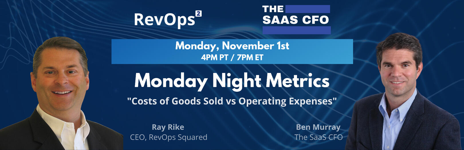 Monday Night Metrics - Cost of Goods Sold vs Operating Expense
